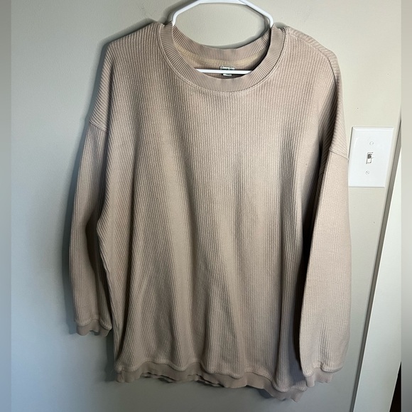 aerie Sweaters - Aerie Beige Ribbed Sweater